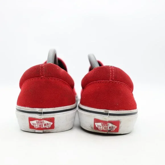 Vans Classic Slip On Jawbones Men's Size 10 Black Red Athletic Sneakers - Picture 5 of 9